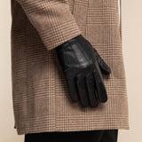 James (noir) – Gants classiques en cuir de mouton avec doublure luxueuse en cachemire et fonction tactile - Schwartz & von Halen FR - Gants en Cuir - 7