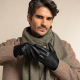 James (noir) – Gants classiques en cuir de mouton avec doublure luxueuse en cachemire et fonction tactile - Schwartz & von Halen FR - Gants en Cuir - 13