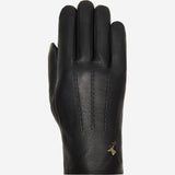 Jaxon (noir) - Gants en peau de chèvre avec luxueuse doublure en fausse fourrure & fonction écran tactile - Schwartz & von Halen FR - Gants en Cuir - 1