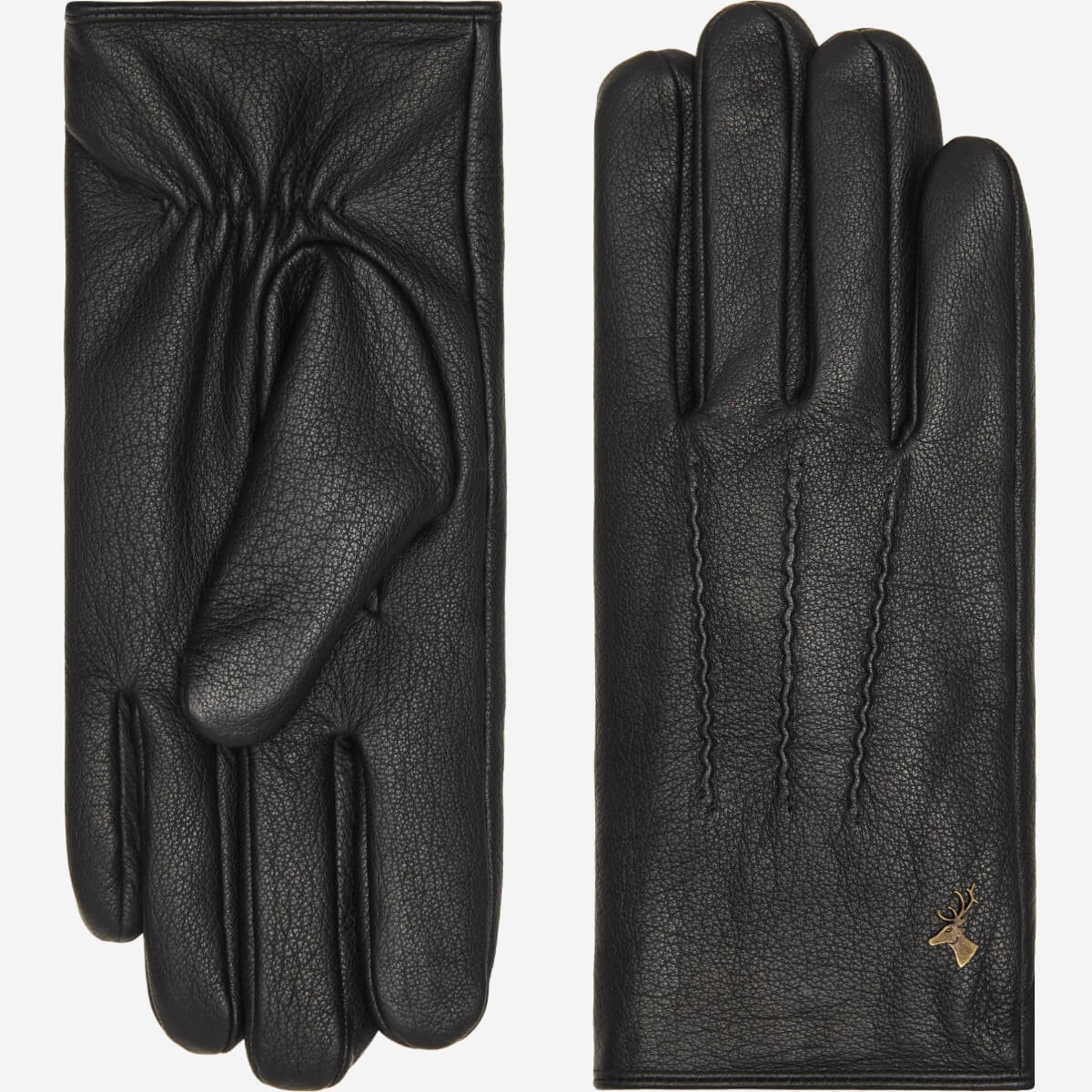 Jaxon (noir) - Gants en peau de chèvre avec luxueuse doublure en fausse fourrure & fonction écran tactile - Schwartz & von Halen FR - Gants en Cuir - 2