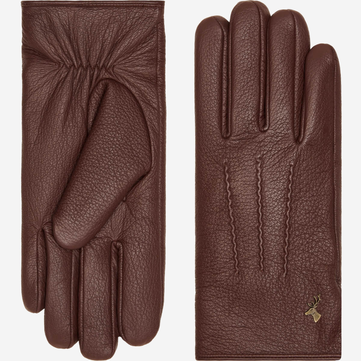 Jaxon (marron)  - Gants en peau de chèvre avec luxueuse doublure en fausse fourrure & fonction écran tactile  - Schwartz & von Halen FR - Gants en Cuir - 2
