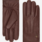 Jaxon (marron)  - Gants en peau de chèvre avec luxueuse doublure en fausse fourrure & fonction écran tactile  - Schwartz & von Halen FR - Gants en Cuir - 2