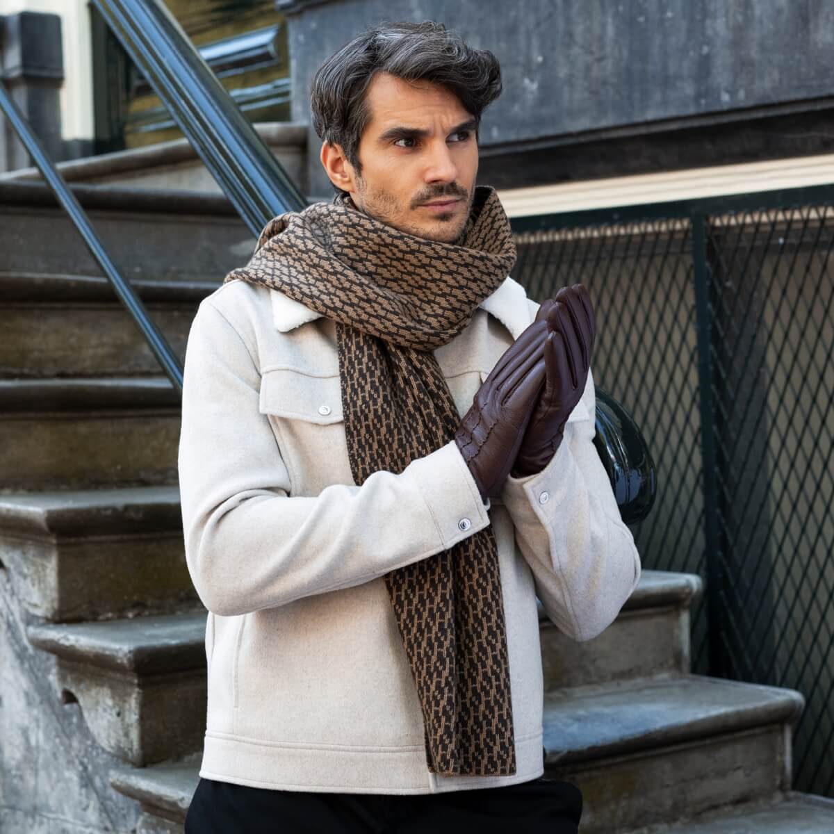 Gants en Cuir Hommes Marron Jaxon - Schwartz & von Halen® - Gants en Cuir Premium - 12