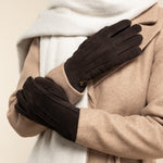Josie (marron) - Gants en cuir de chèvre avec luxueuse fourrure de mouton - Schwartz & von Halen FR - Gants en Cuir - 6