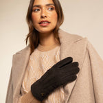 Josie (marron) - Gants en cuir de chèvre avec luxueuse fourrure de mouton - Schwartz & von Halen FR - Gants en Cuir - 10