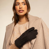 Josie (marron) - Gants en cuir de chèvre avec luxueuse fourrure de mouton - Schwartz & von Halen FR - Gants en Cuir - 10