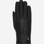 Julia (noir) - Gants en peau de chèvre avec luxueuse doublure en fausse fourrure & fonction écran tactile - Schwartz & von Halen FR - Gants en Cuir - 1