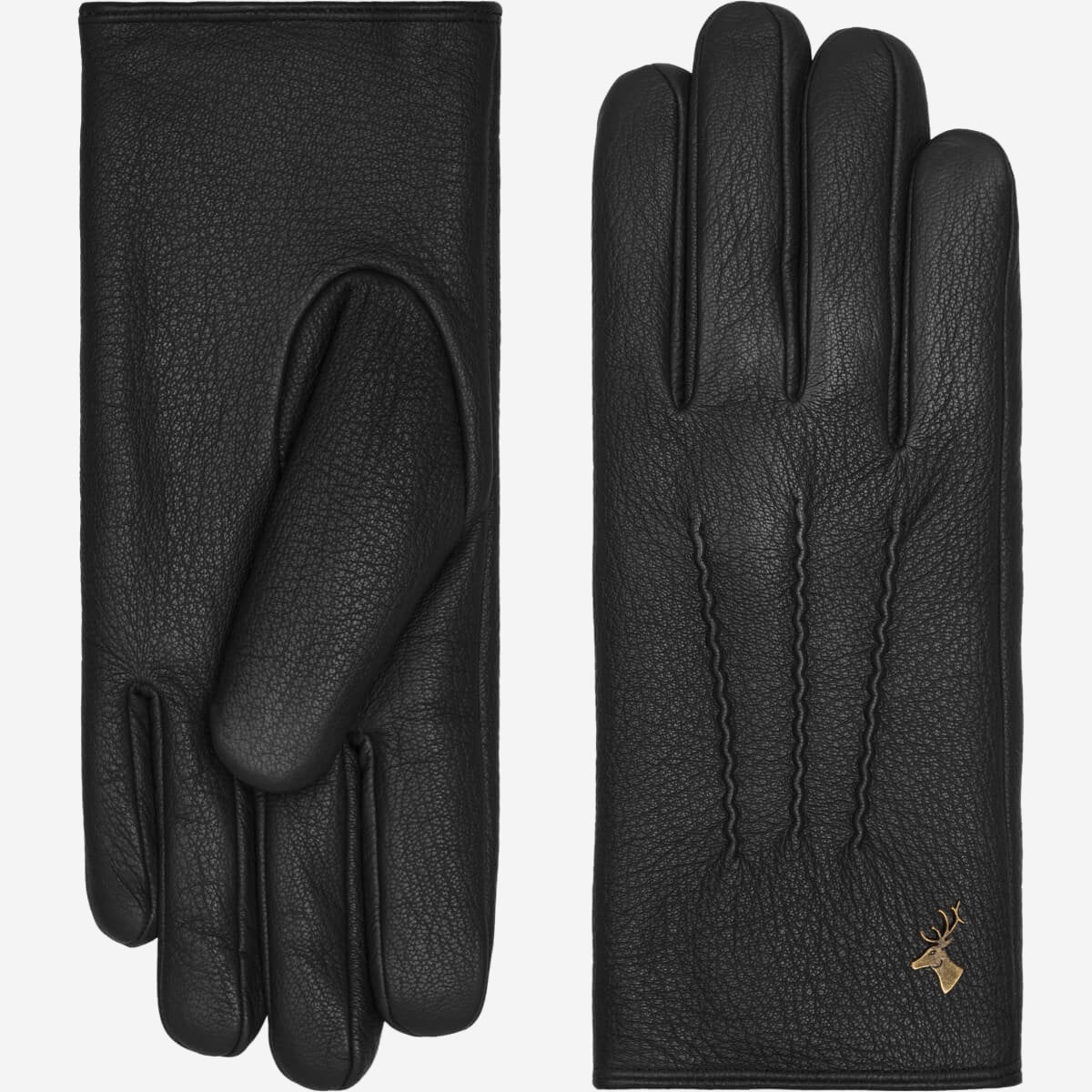 Julia (noir) - Gants en peau de chèvre avec luxueuse doublure en fausse fourrure & fonction écran tactile - Schwartz & von Halen FR - Gants en Cuir - 2