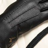 Julia (noir) - Gants en peau de chèvre avec luxueuse doublure en fausse fourrure & fonction écran tactile - Schwartz & von Halen FR - Gants en Cuir - 12