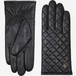 Kira (noir) - Gants en peau de mouton avec doublure en laine/cachemire & fonction écran tactile - Schwartz & von Halen FR - Gants en Cuir - 2