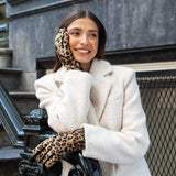 Léopard - Gants en cuir de mouton avec doublure polaire chaude et fonction écran tactile - Schwartz & von Halen FR - Gants en Cuir - 5