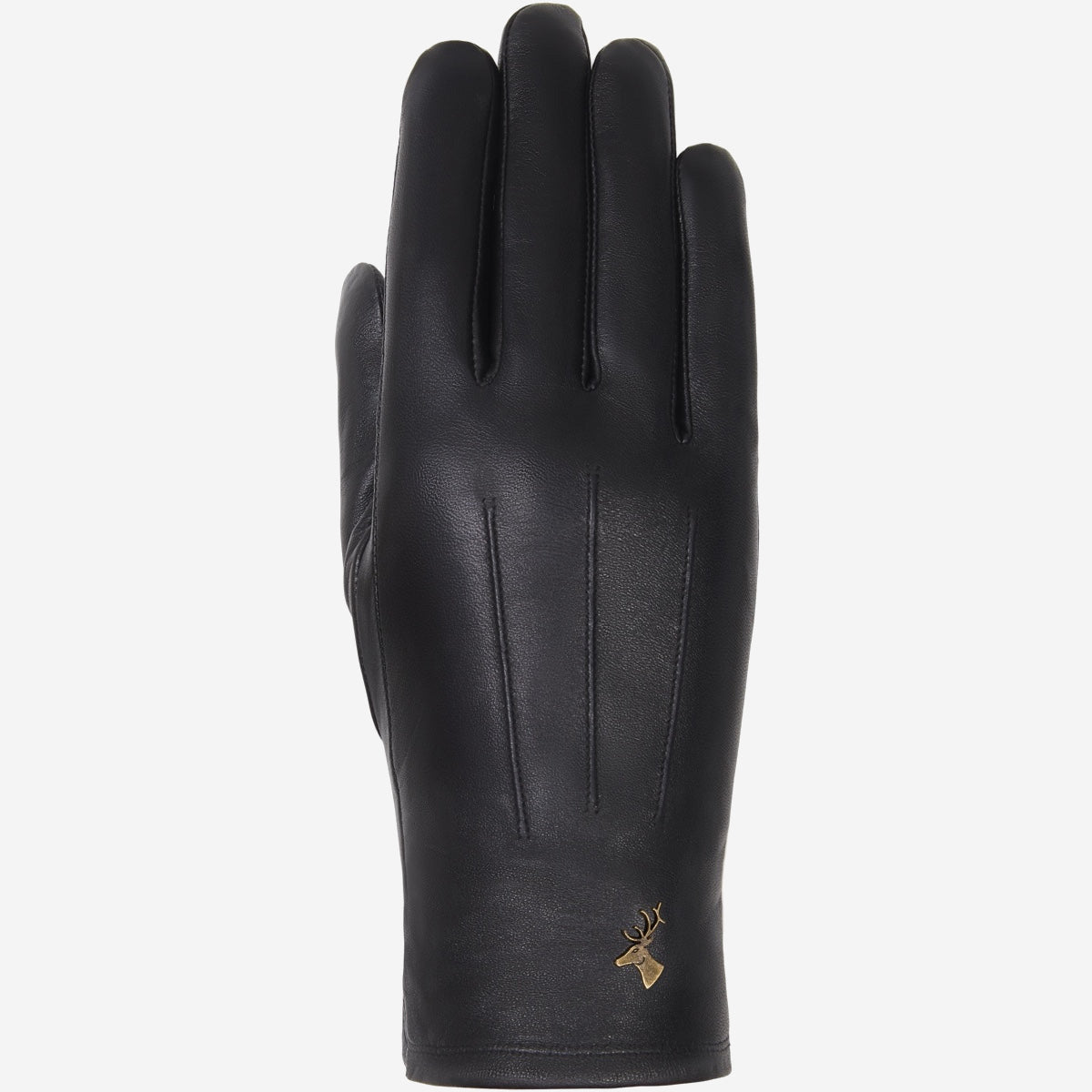Lily (noir) - Gants en peau de mouton avec doublure chaude en polaire & fonction écran tactile - Schwartz & von Halen FR - Gants en Cuir - 1