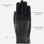 Luna - Gants en PU avec doublure en polaire et fonction écran tactile - Schwartz & von Halen FR - Gants en Cuir - 12