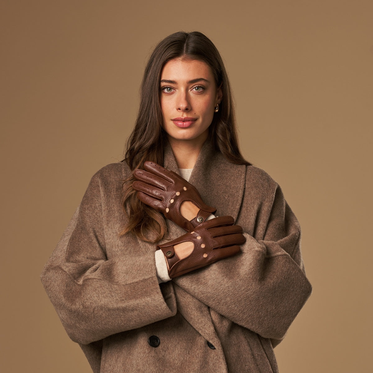 Marley (marron) – Luxueux gants de conduite en cuir de cerf américaine - Schwartz & von Halen FR - Gants en Cuir - 3