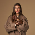 Marley (marron) – Luxueux gants de conduite en cuir de cerf américaine - Schwartz & von Halen FR - Gants en Cuir - 3
