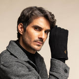 Matthew (noir) - Gants en cuir de chèvre avec luxueuse fourrure de mouton - Schwartz & von Halen FR - Gants en Cuir - 7