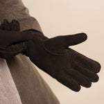 Matthew (marron) - Gants en cuir de chèvre avec luxueuse fourrure de mouton - Schwartz & von Halen FR - Gants en Cuir - 9