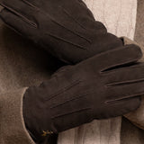 Matthew (marron) - Gants en cuir de chèvre avec luxueuse fourrure de mouton - Schwartz & von Halen FR - Gants en Cuir - 11