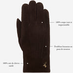 Matthew (marron) - Gants en cuir de chèvre avec luxueuse fourrure de mouton - Schwartz & von Halen FR - Gants en Cuir - 13