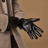 Musk - Gants en PU avec doublure en polaire et fonction écran tactile - Schwartz & von Halen FR - Gants en Cuir - 9