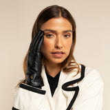 Olivia - Gants en peau de mouton avec luxueuse doublure en fausse fourrure & fonction écran tactile  - Schwartz & von Halen FR - Gants en Cuir - 9