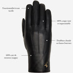 Olivia - Gants en peau de mouton avec luxueuse doublure en fausse fourrure & fonction écran tactile  - Schwartz & von Halen FR - Gants en Cuir - 13