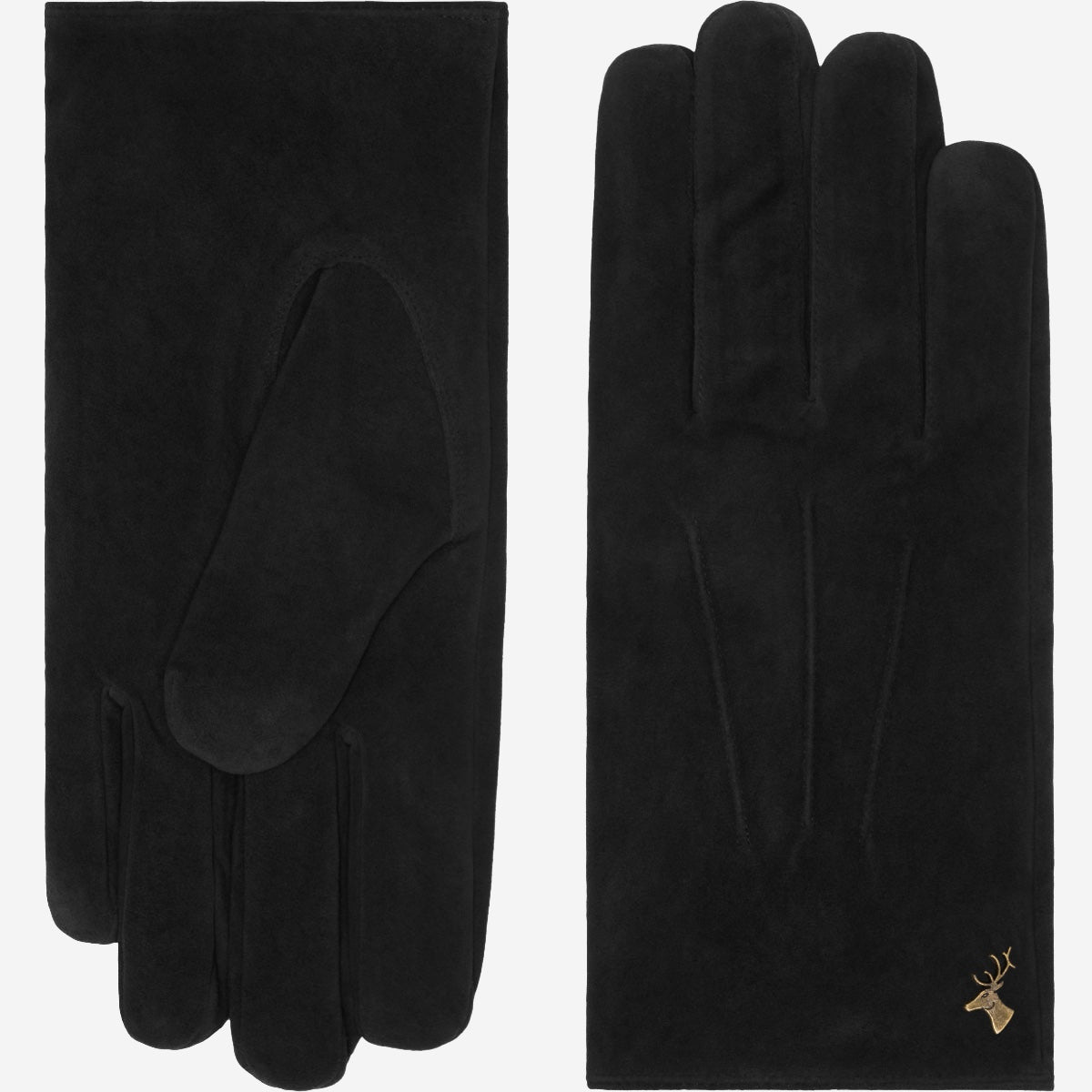 Rex (noir) - Gants en daim de chèvre avec luxueuse doublure en laine/cachemire - Schwartz & von Halen FR - Gants en Cuir - 2