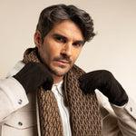 Rex (marron) - Gants en daim de chèvre avec luxueuse doublure en laine/cachemire - Schwartz & von Halen FR - Gants en Cuir - 8