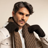 Rex (marron) - Gants en daim de chèvre avec luxueuse doublure en laine/cachemire - Schwartz & von Halen FR - Gants en Cuir - 8