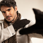 Rex (marron) - Gants en daim de chèvre avec luxueuse doublure en laine/cachemire - Schwartz & von Halen FR - Gants en Cuir - 10