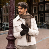 Rex (marron) - Gants en daim de chèvre avec luxueuse doublure en laine/cachemire - Schwartz & von Halen FR - Gants en Cuir - 7