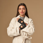 Robyn (noir) – luxueux gants de conduite sans doigts en cuir de cerf américain - Schwartz & von Halen FR - Gants en Cuir - 3