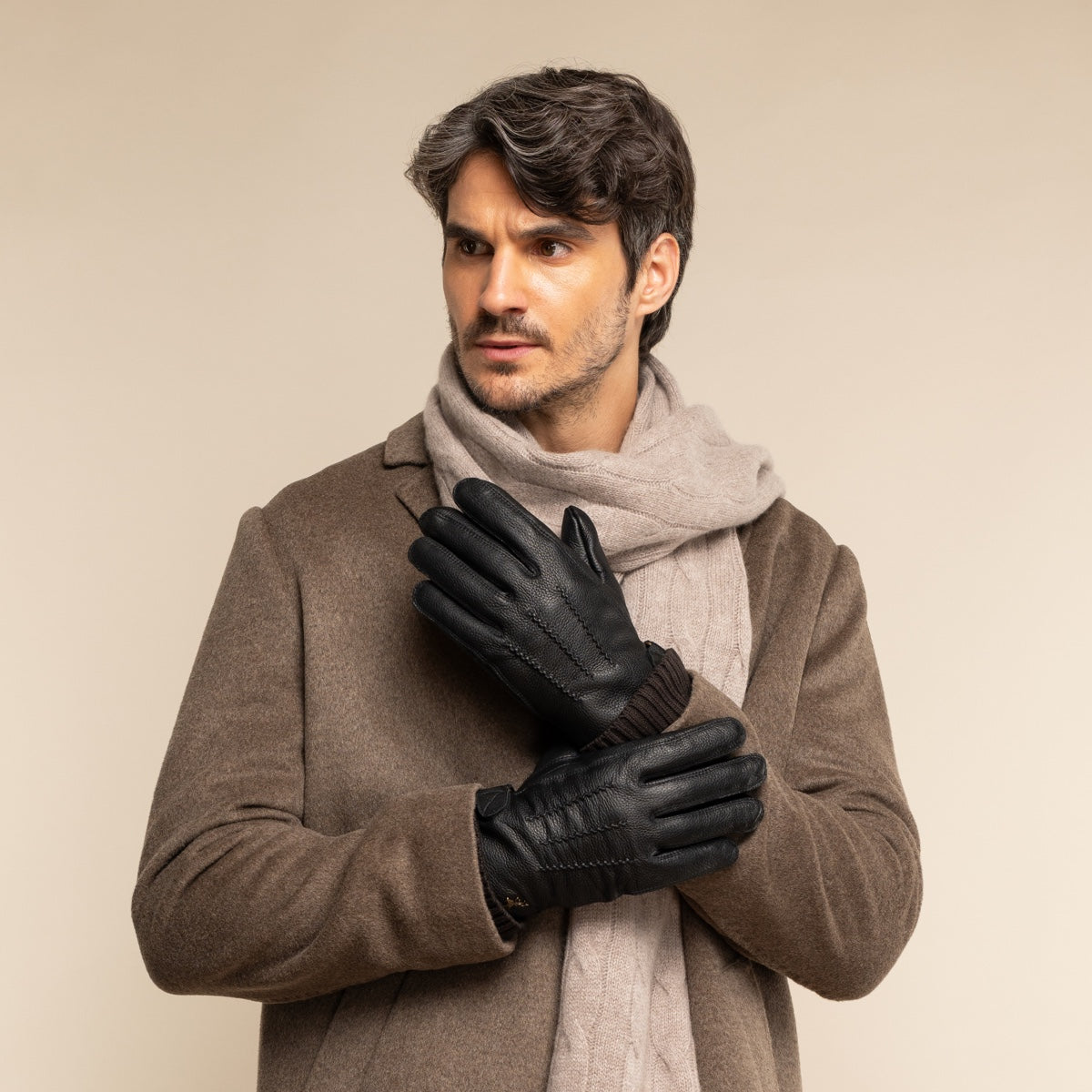 Rogan - Gants robustes en cuir de cerf et doublure chaude en PrimaLoft® - Schwartz & von Halen FR - Gants en Cuir - 6