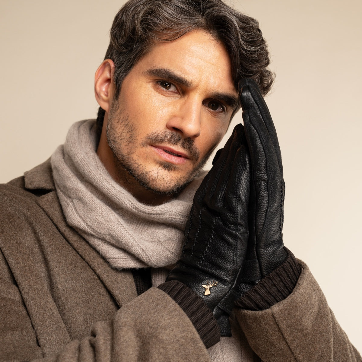 Rogan - Gants robustes en cuir de cerf et doublure chaude en PrimaLoft® - Schwartz & von Halen FR - Gants en Cuir - 9