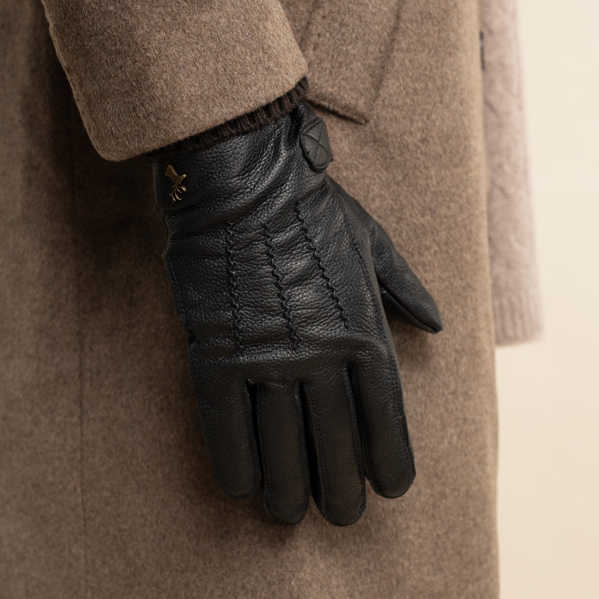 Rogan - Gants robustes en cuir de cerf et doublure chaude en PrimaLoft® - Schwartz & von Halen FR - Gants en Cuir - 11