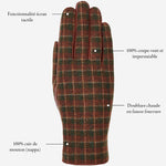 Rosie - Gants tactiles en cuir de mouton et doublure en polaire - Schwartz & von Halen FR - Gants en Cuir - 10