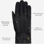 Charles – luxueux gants en cuir de cerf américain avec doublure chaude en cachemire - Schwartz & von Halen FR - Gants en Cuir - 14