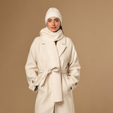 Charlie (crème) – luxueuse écharpe en laine mérinos douce (unisexe) - Schwartz & von Halen FR - 3