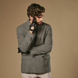 Silvio (noir) - Gants de conduite exclusifs pour hommes en cuir de pécari