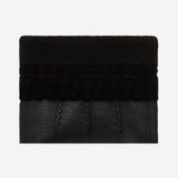 William (noir) - Gants en cuir de chèvre, doublure polaire chaude et bouton pression