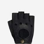 Robyn (noir) – luxueux gants de conduite sans doigts en cuir de cerf américain - Schwartz & von Halen FR - Gants en Cuir - 1