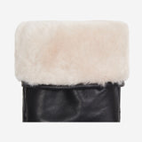 Mia - Moufles tactiles élégantes en cuir et doublure luxueuse en laine d'agneau - Schwartz & von Halen FR - Gants en Cuir - 3