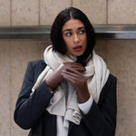 Ivy (marron) - Gants tactiles en cuir de mouton et doublure en laine/cachemire - Schwartz & von Halen FR - Gants en Cuir - 5