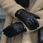 Smith (noir) - Gants en peau de mouton avec bouton-pression & fonction écran tactile - Schwartz & von Halen FR - Gants en Cuir - 7
