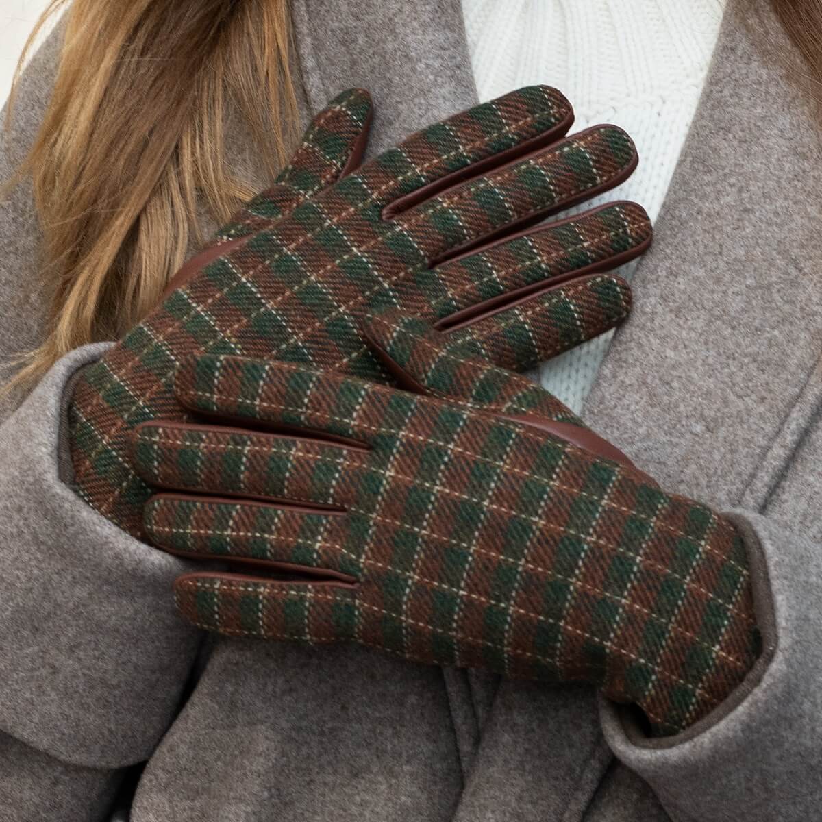 Rosie - Gants tactiles en cuir de mouton et doublure en polaire - Schwartz & von Halen FR - Gants en Cuir - 7