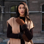 Beauvoire - Moufles en daim et doublure luxueuse en peau de mouton - Schwartz & von Halen FR - Gants en Cuir - 5