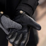 Brody - Gants tactiles en cuir de mouton et doublure en polaire  - Schwartz & von Halen FR - Gants en Cuir - 7