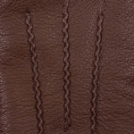 Hunter (marron) - Gants tactiles en cuir de chèvre et doublure en laine d'agneau - Schwartz & von Halen FR - Gants en Cuir - 4