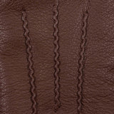 Hunter (marron) - Gants tactiles en cuir de chèvre et doublure en laine d'agneau - Schwartz & von Halen FR - Gants en Cuir - 4