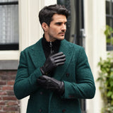 Harvey (noir) - Gants en peau de chèvre avec luxueuse doublure en laine & fonction écran tactile - Schwartz & von Halen FR - Gants en Cuir - 9